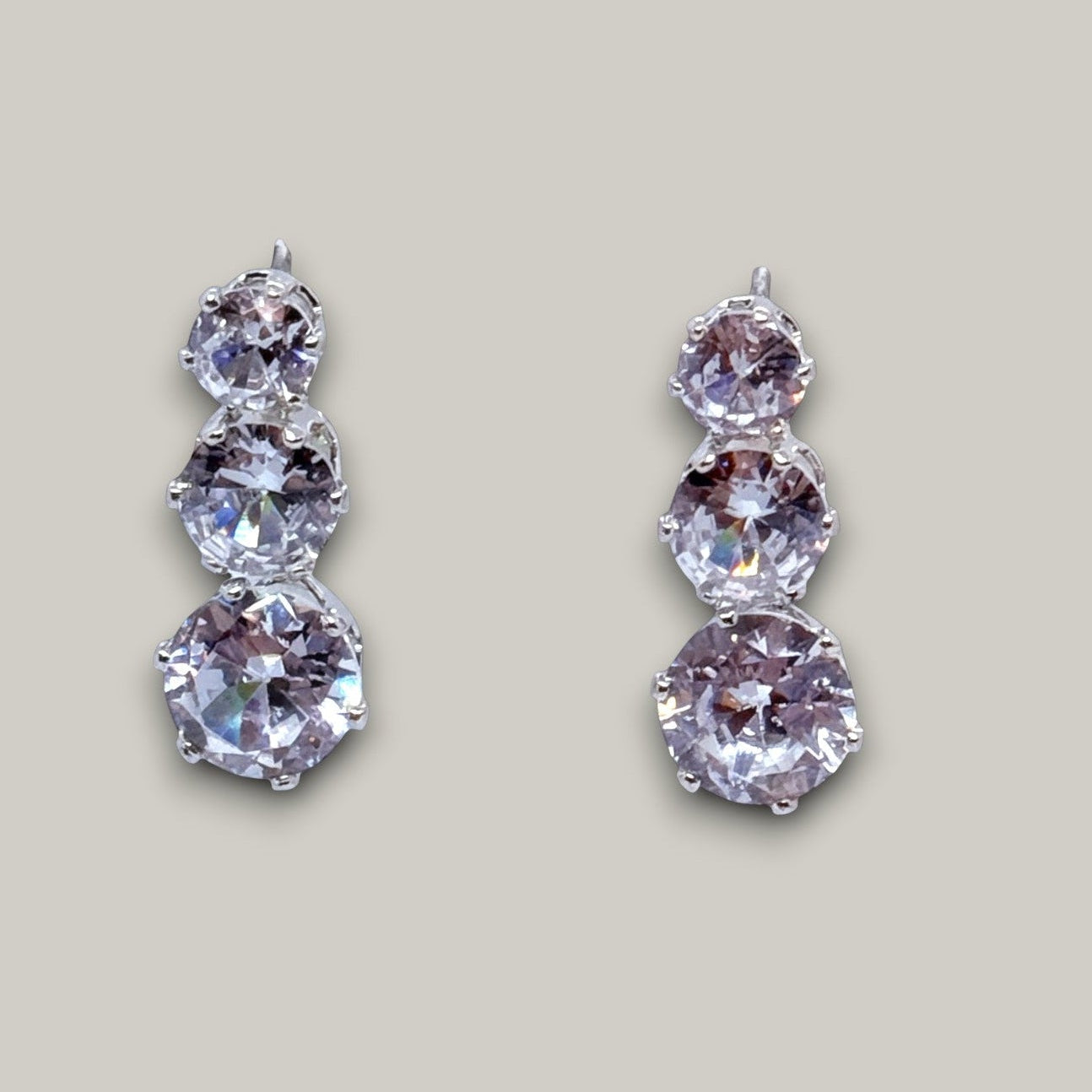 EL-KA - Triple Spark Drop Earrings