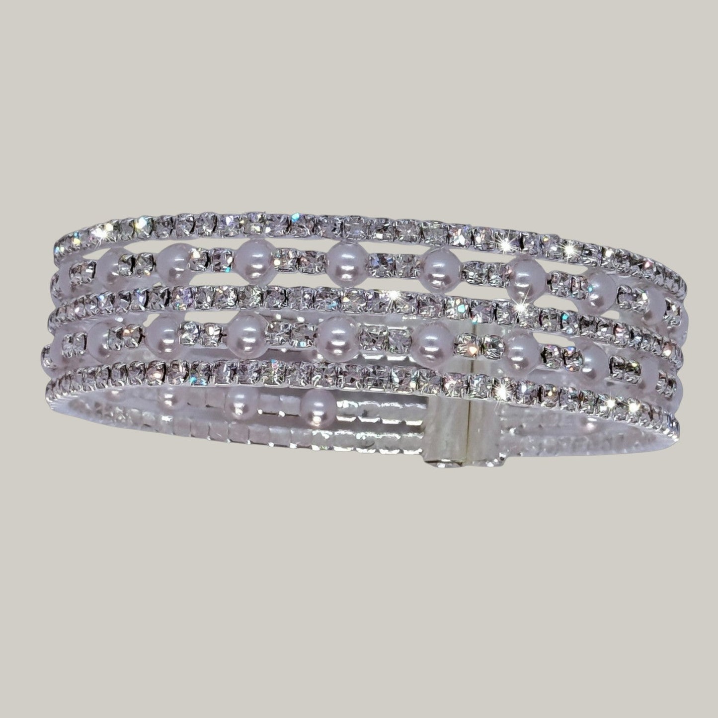 EL-KA - Pearl Row Elegance Cuff