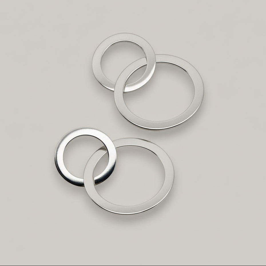 Audrey's - Linked Circle Drop Earrings