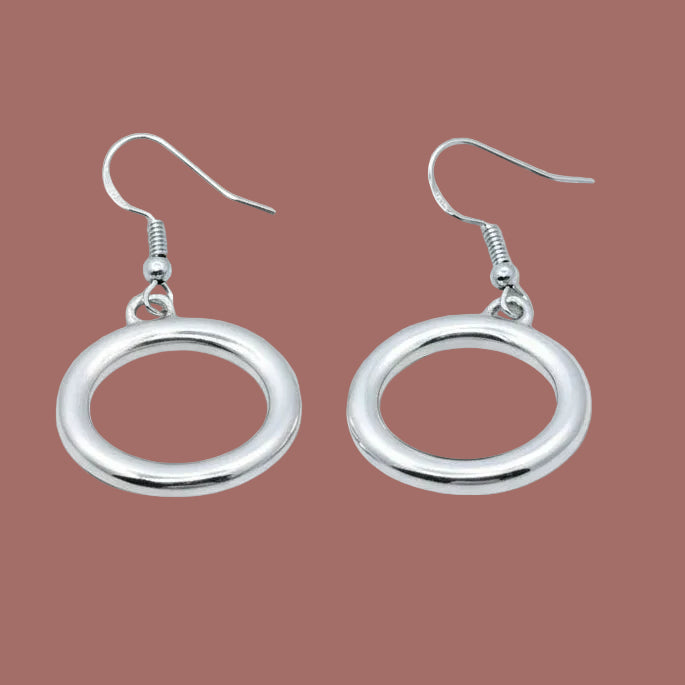 Audrey's - Fluid Circle Drop Earrings