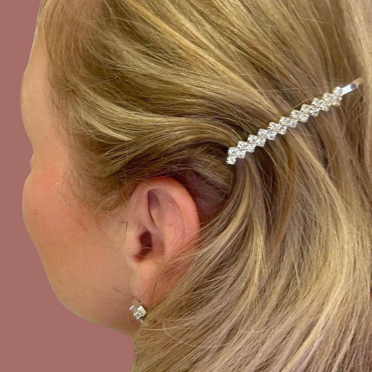 EL-KA - Crystal Zig-Zag Hair Clips