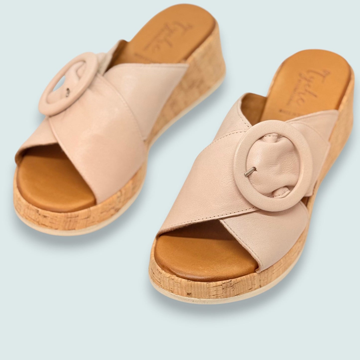 Tyche - Cameo Blush Cork Slide