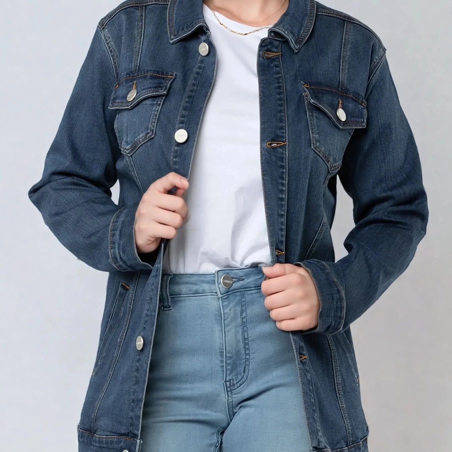 Carreli - Long Denim Jacket