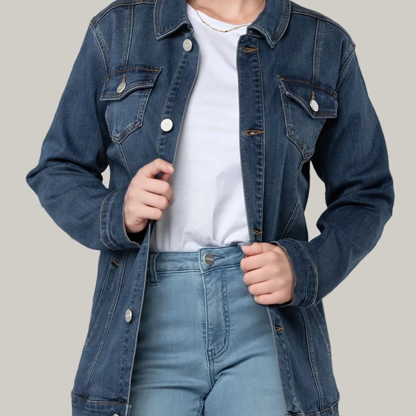 Carreli - Long Denim Jacket