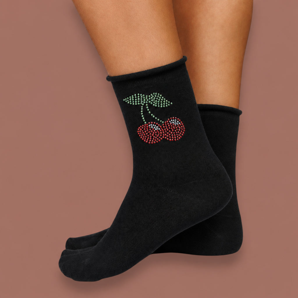 LimLim - Cotton Cherry Crystal Socks
