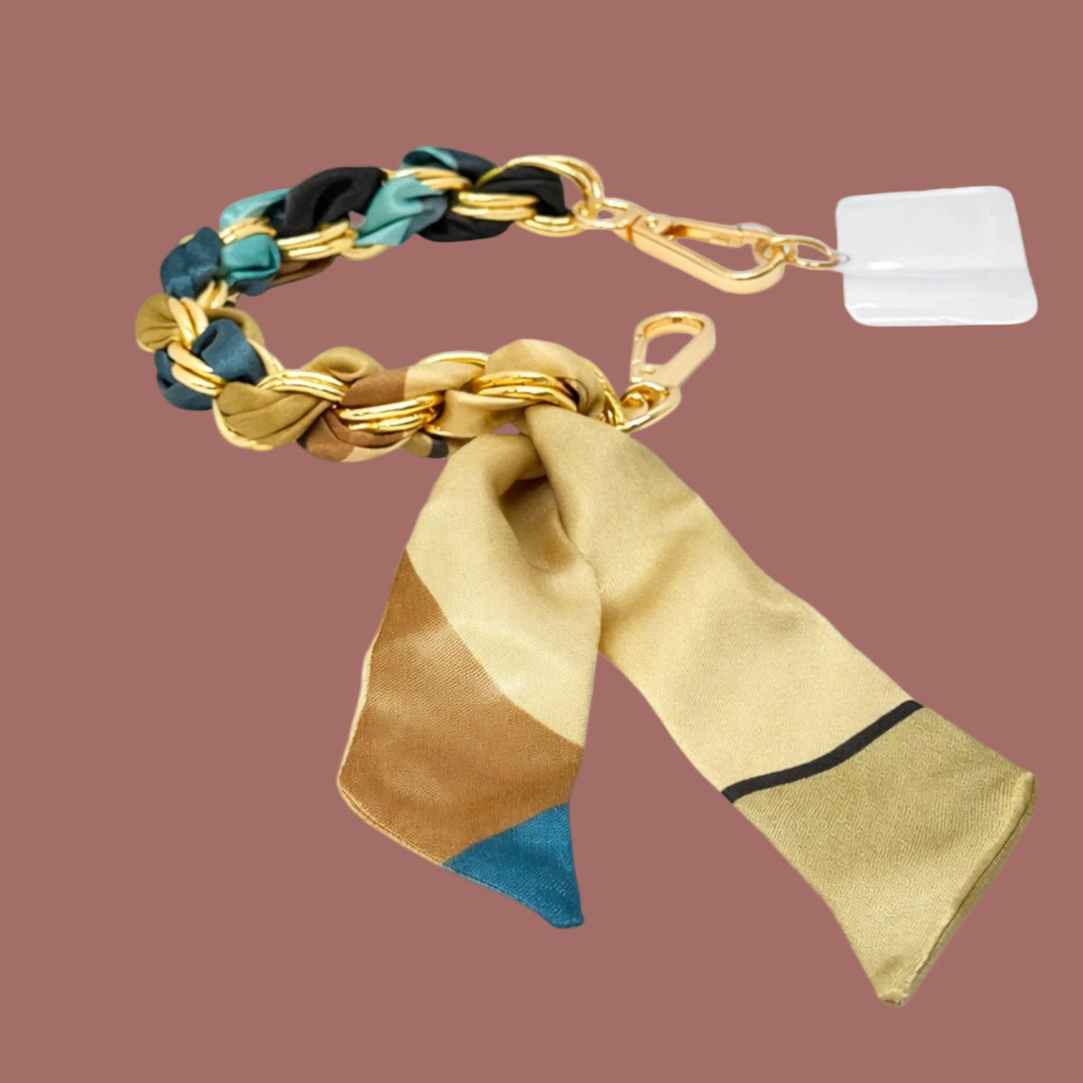 Audrey's - Golden Weave Silk-Accent Phone Wristlet