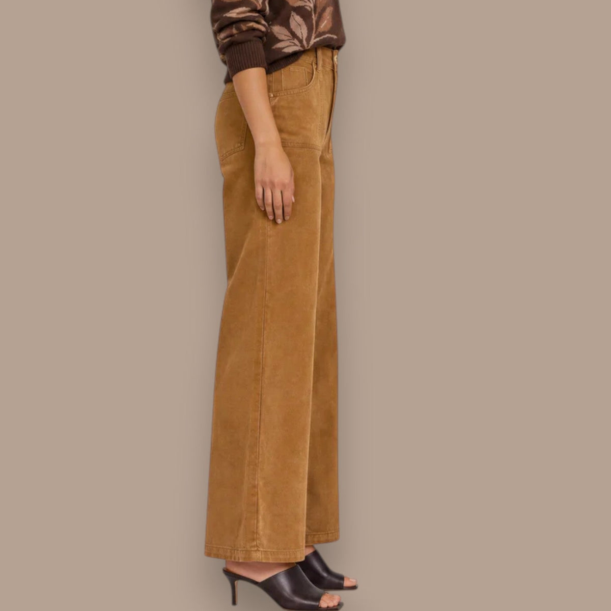 Carreli - Wide Leg Corduroy Pants