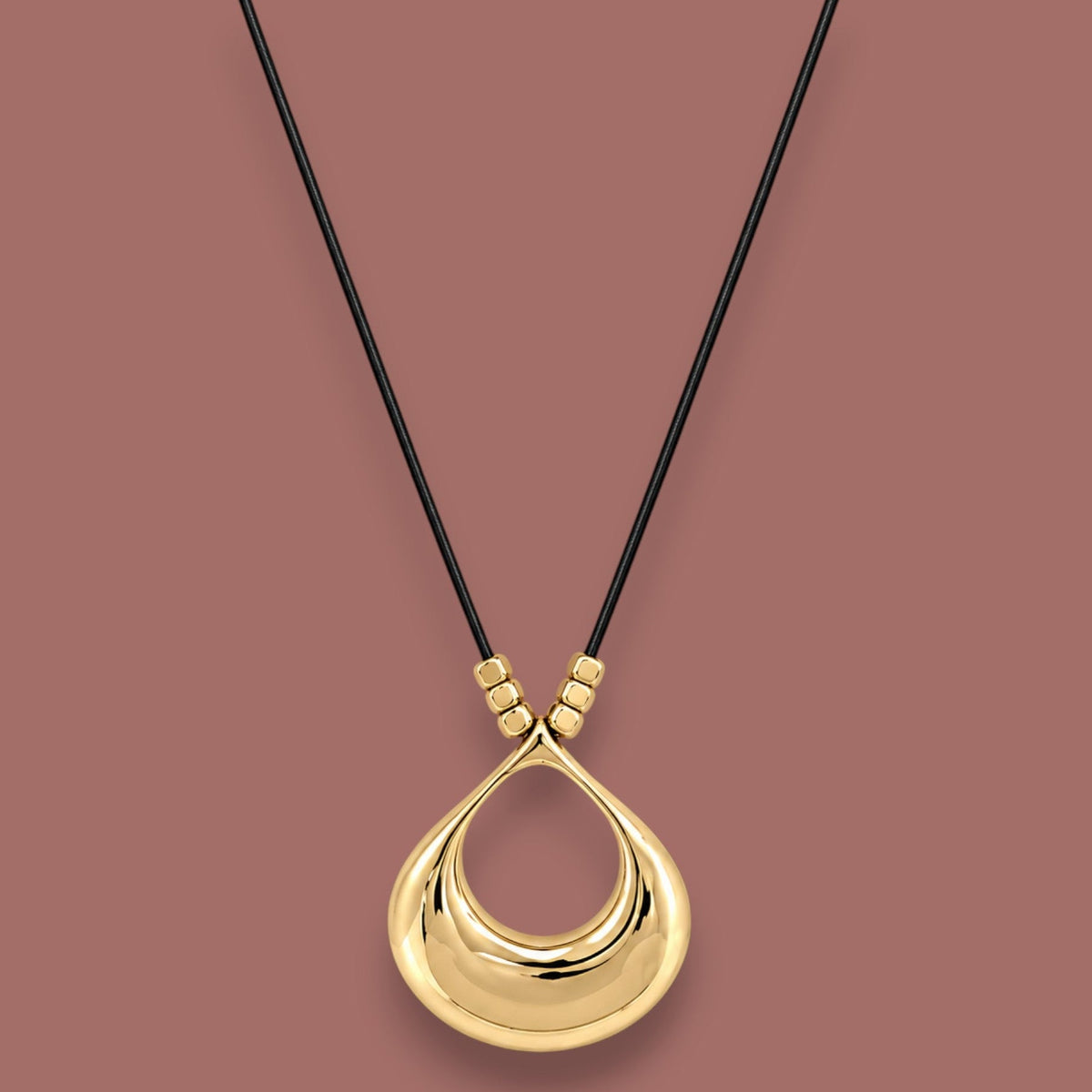 Merx - Open Teardrop Pendant Necklace