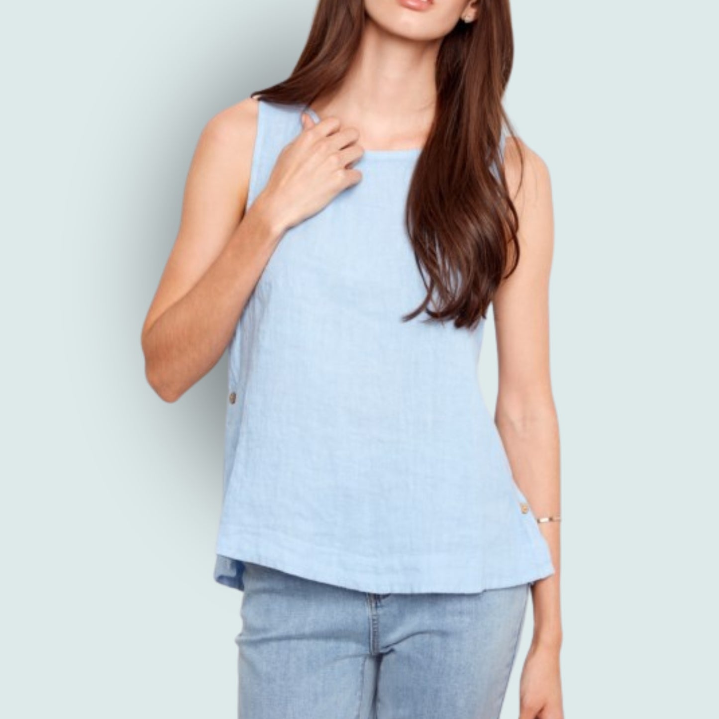 Charlie B - Button Side Tank Top