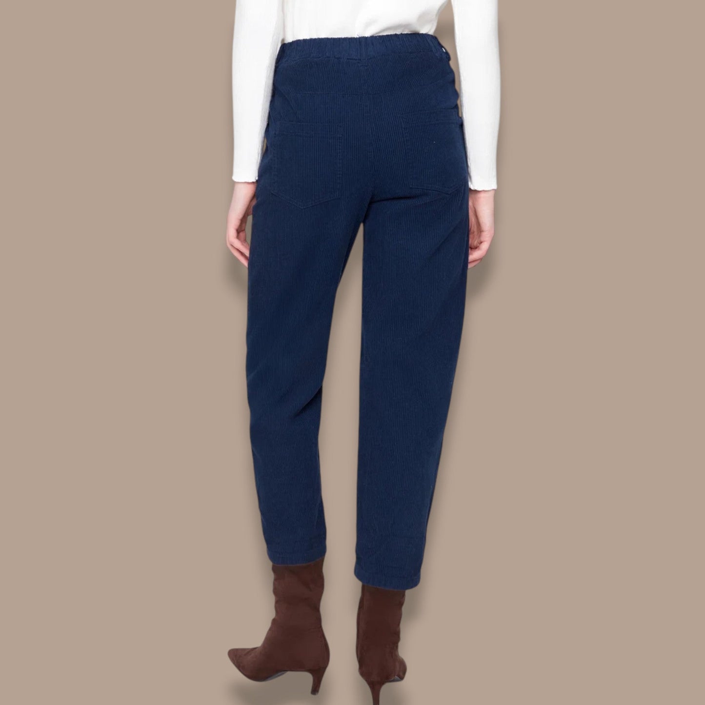 Renuar - Corduroy Barrel-Leg Pants