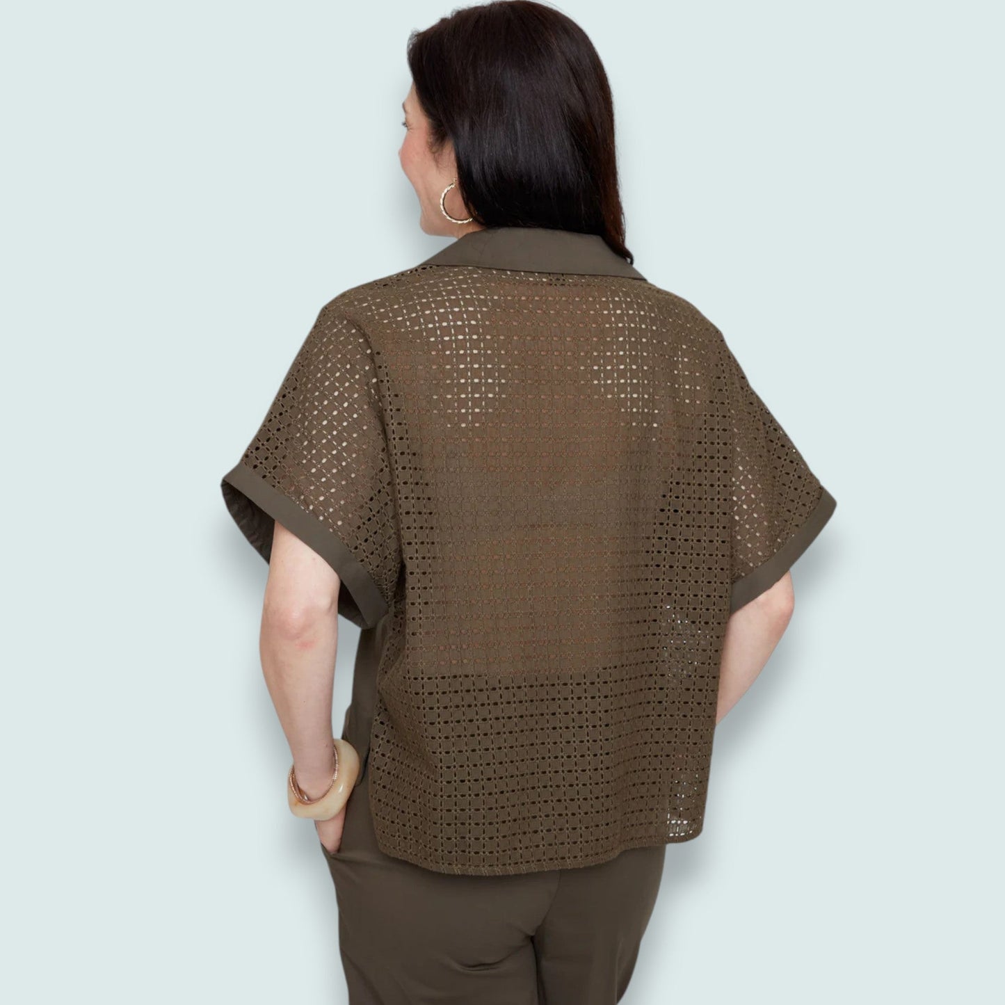 Renuar - Textured Back Detail Top