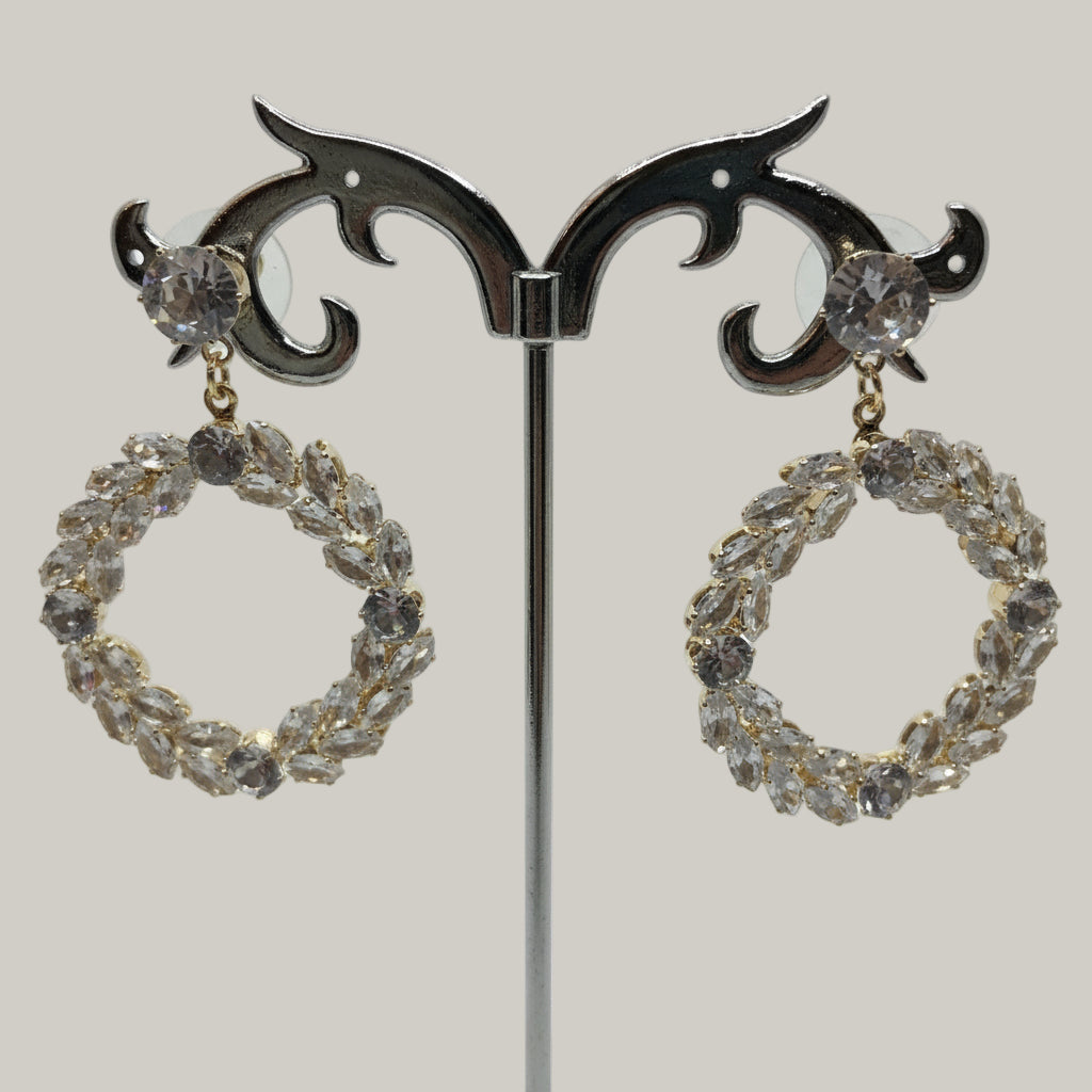 EL-KA - Crystal Wreath Earrings