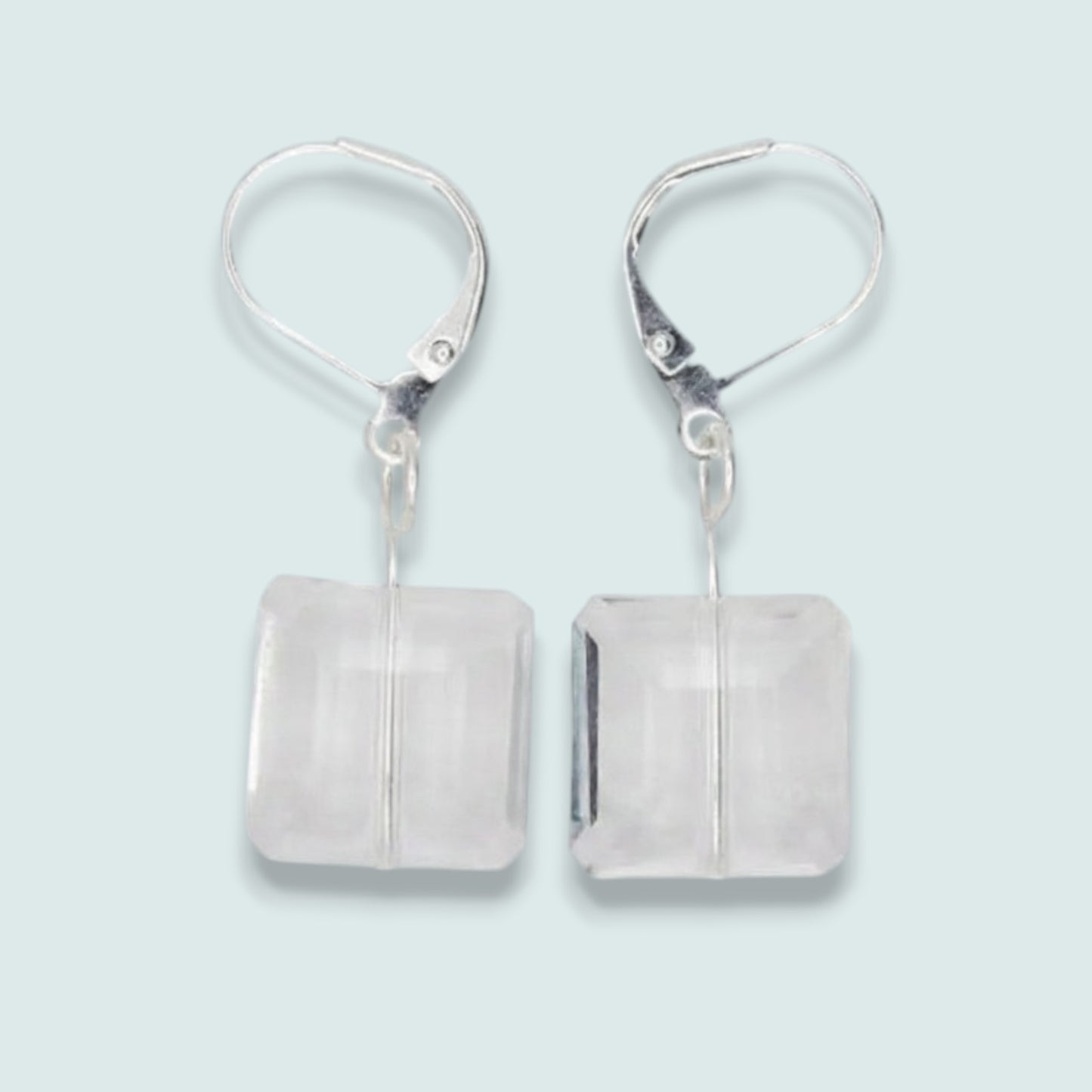 Lofttan - Arya Clear Crystal Drop Earrings