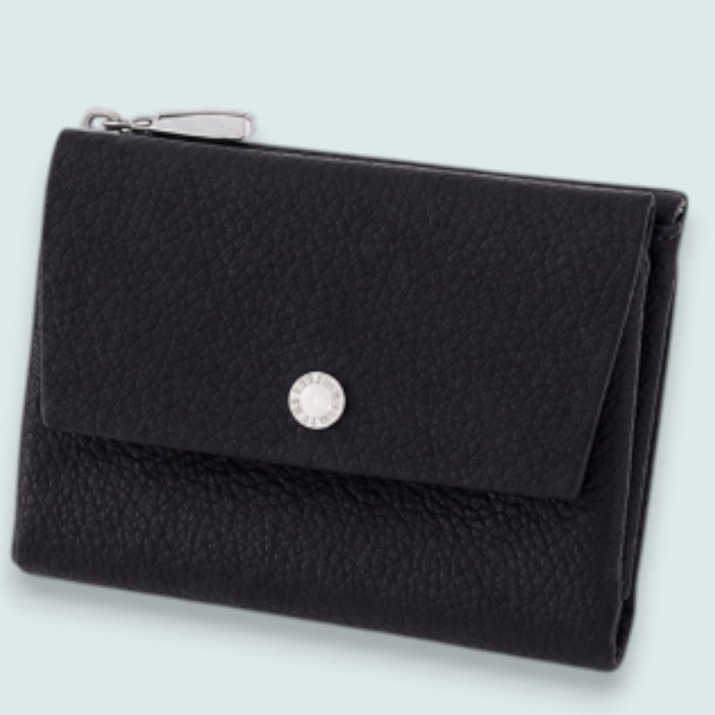 Audrey's - Pebbled Zip Wallet With Magnetic Closure