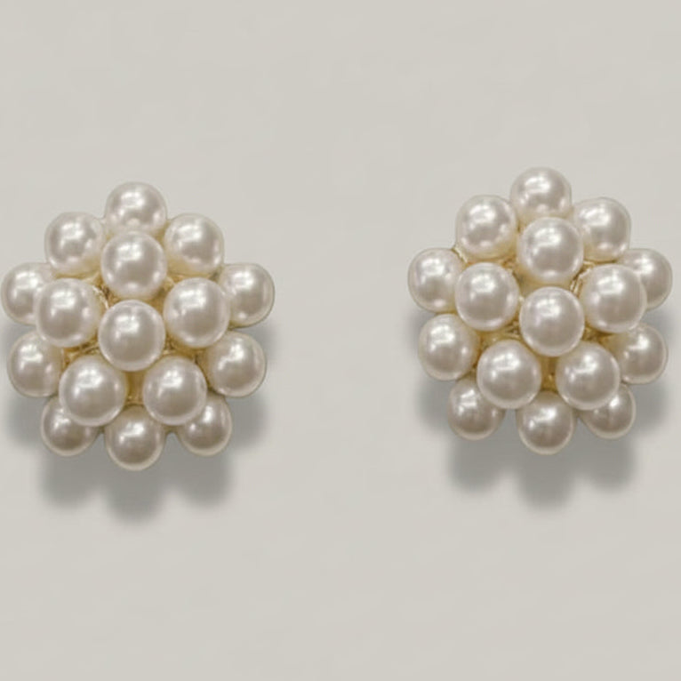 Audrey's - Pearl Bloom Stud Earrings