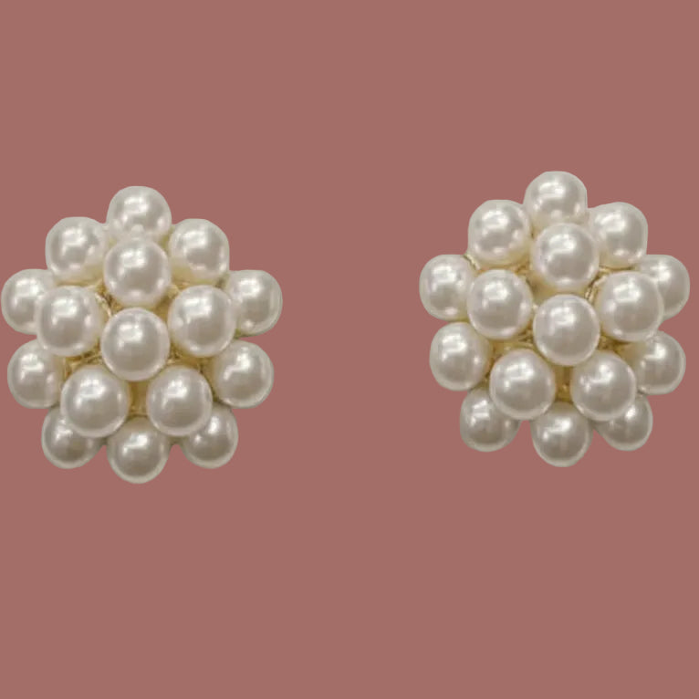 Audrey's - Pearl Bloom Stud Earrings