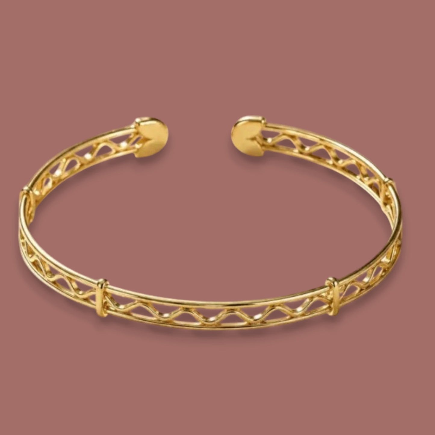 Jacqueline Kent - Gold Wave Cuff Bracelet