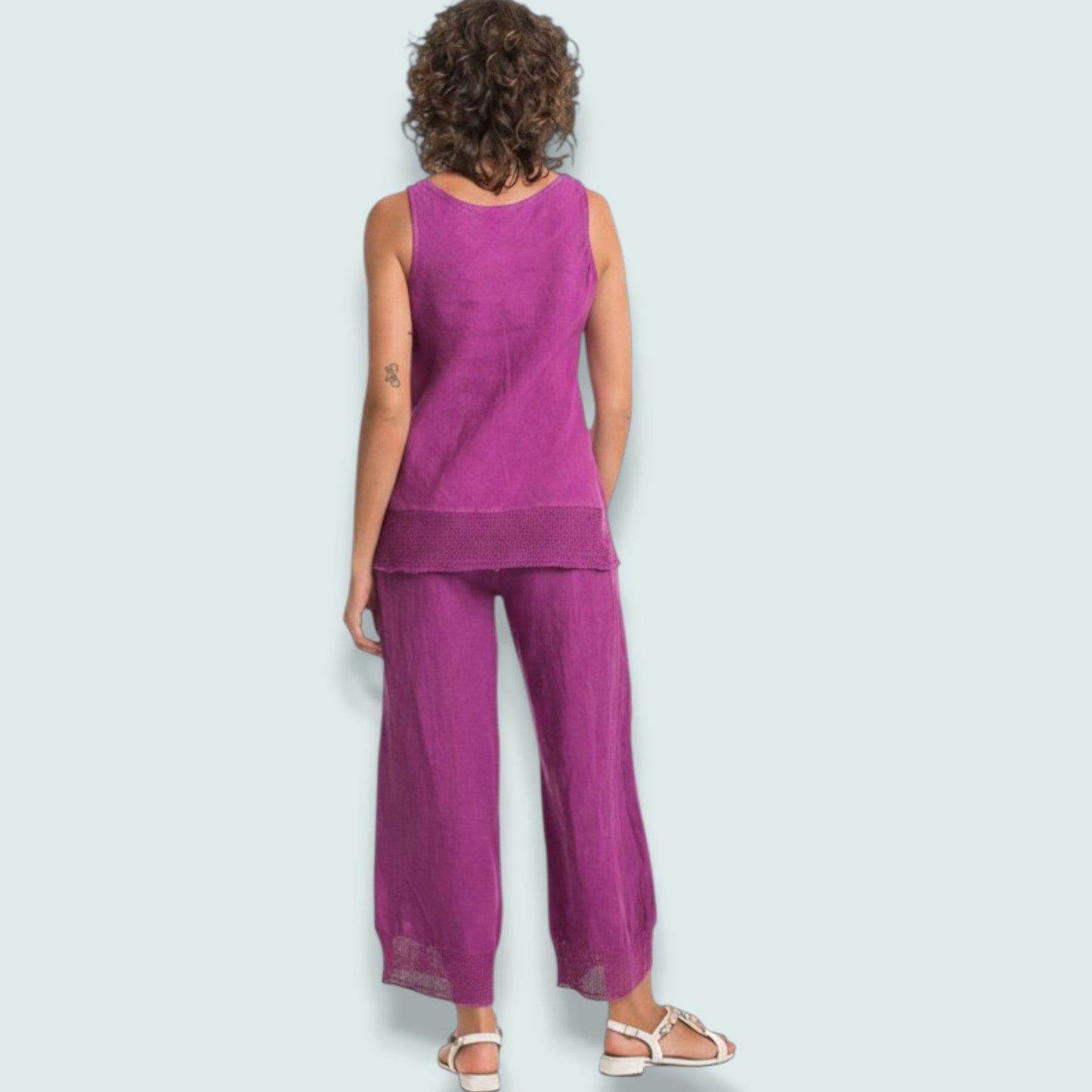 Linen Luv - Orchid Linen Tank Top