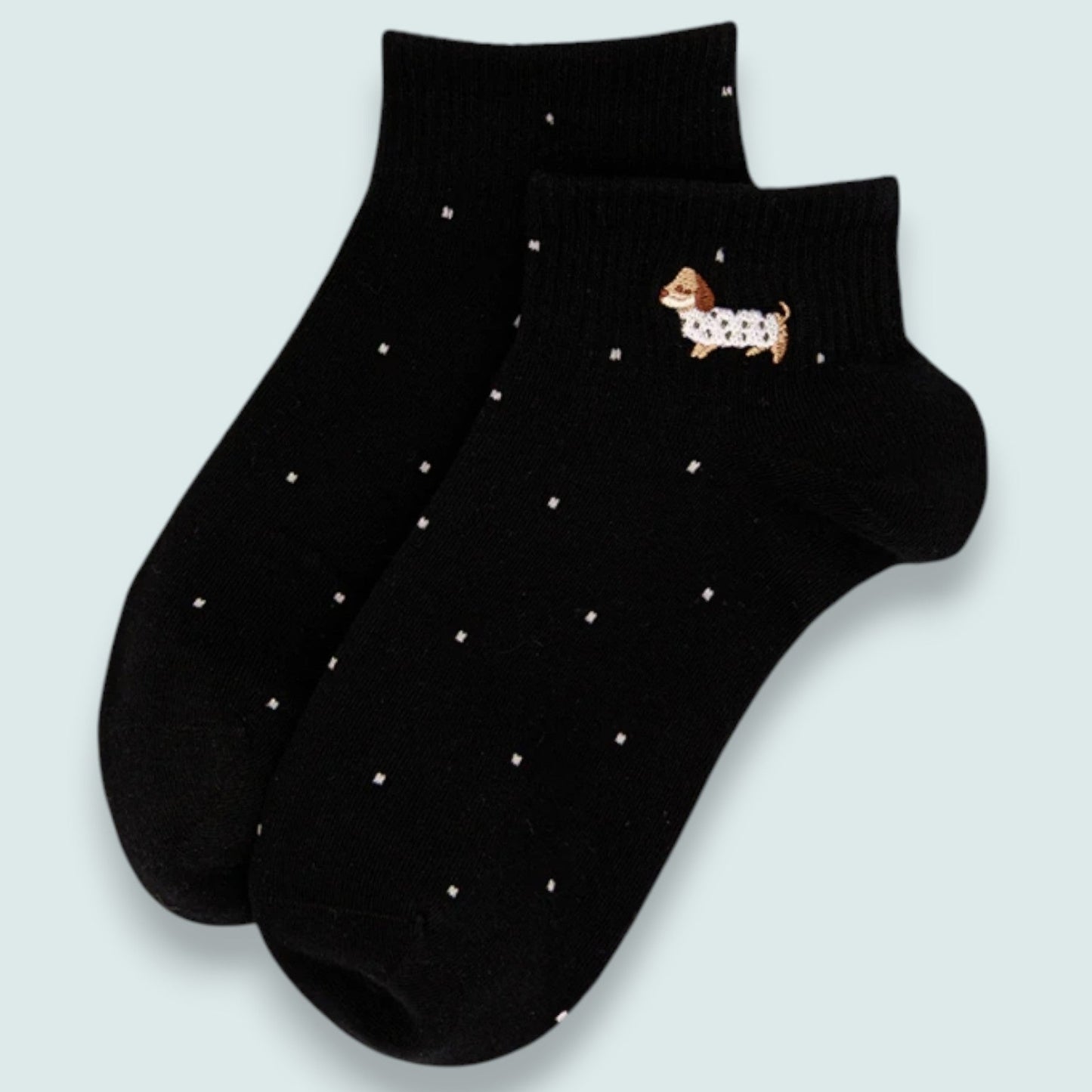 Audrey's - Dachshund Dot Ankle Socks