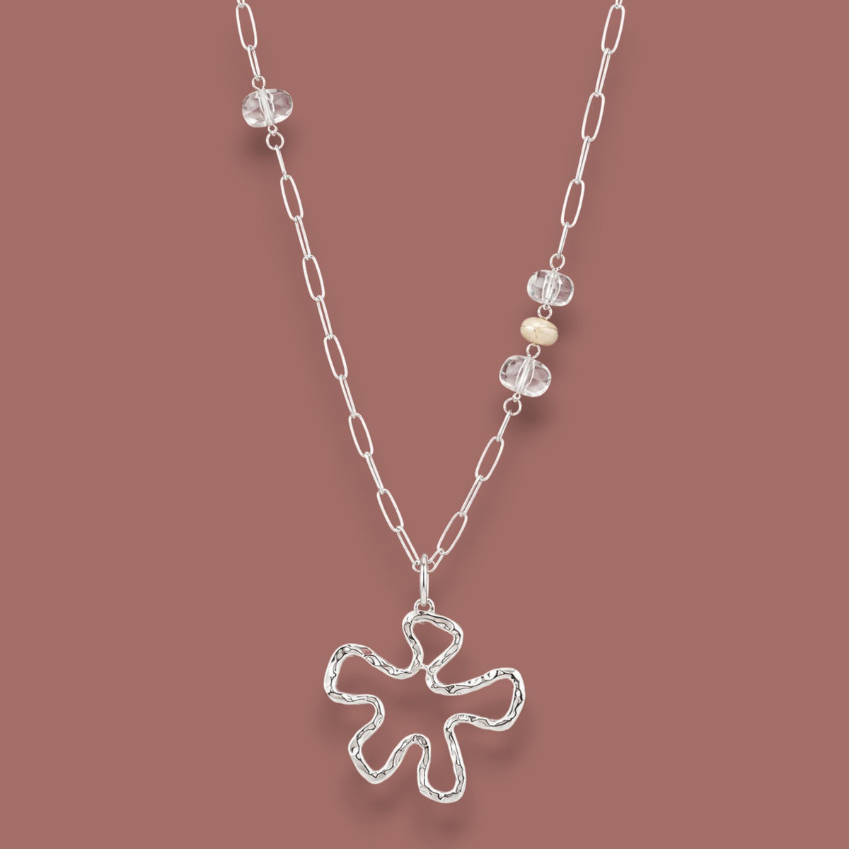 Merx - Floral Pendant Necklace
