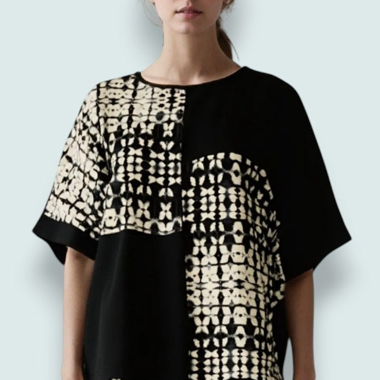 Minkas - Modern Mosaic Patchwork Top