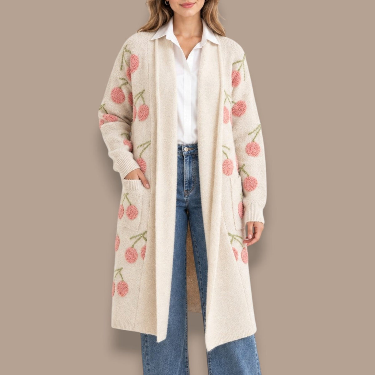 Orange Fashion Village - Sweet Cherry Cardigan