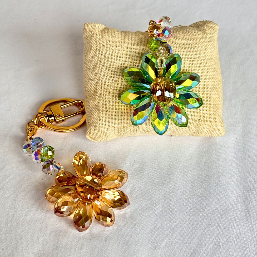 Jacqueline Kent - Beaded Flower Keychain