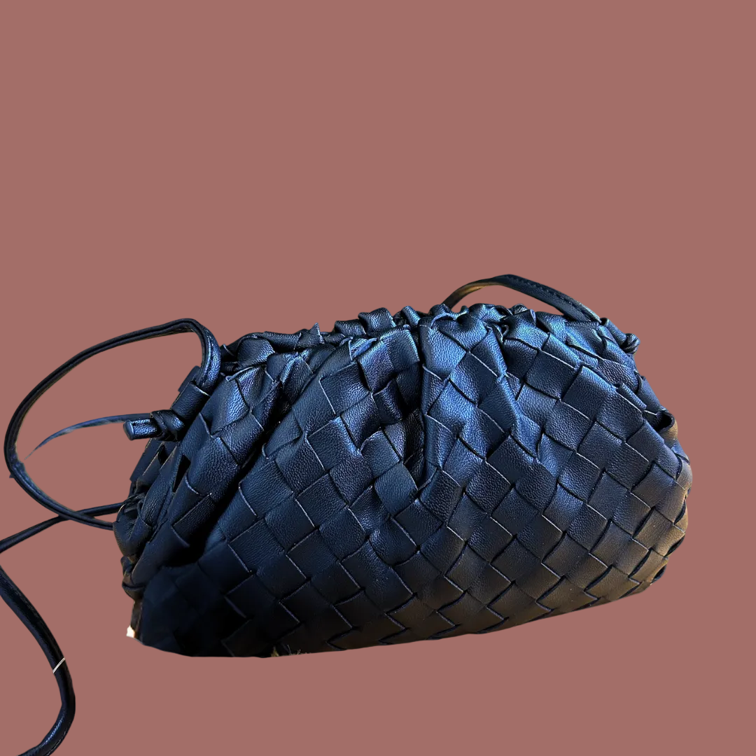 Inzi - Quilted Faux Leather Crossbody Bag