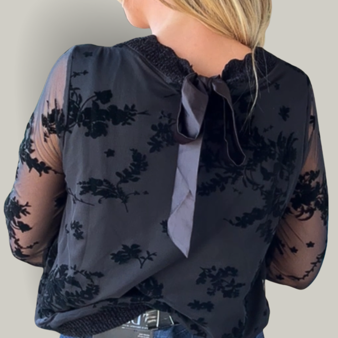 FDJ - Flocked Mesh Top