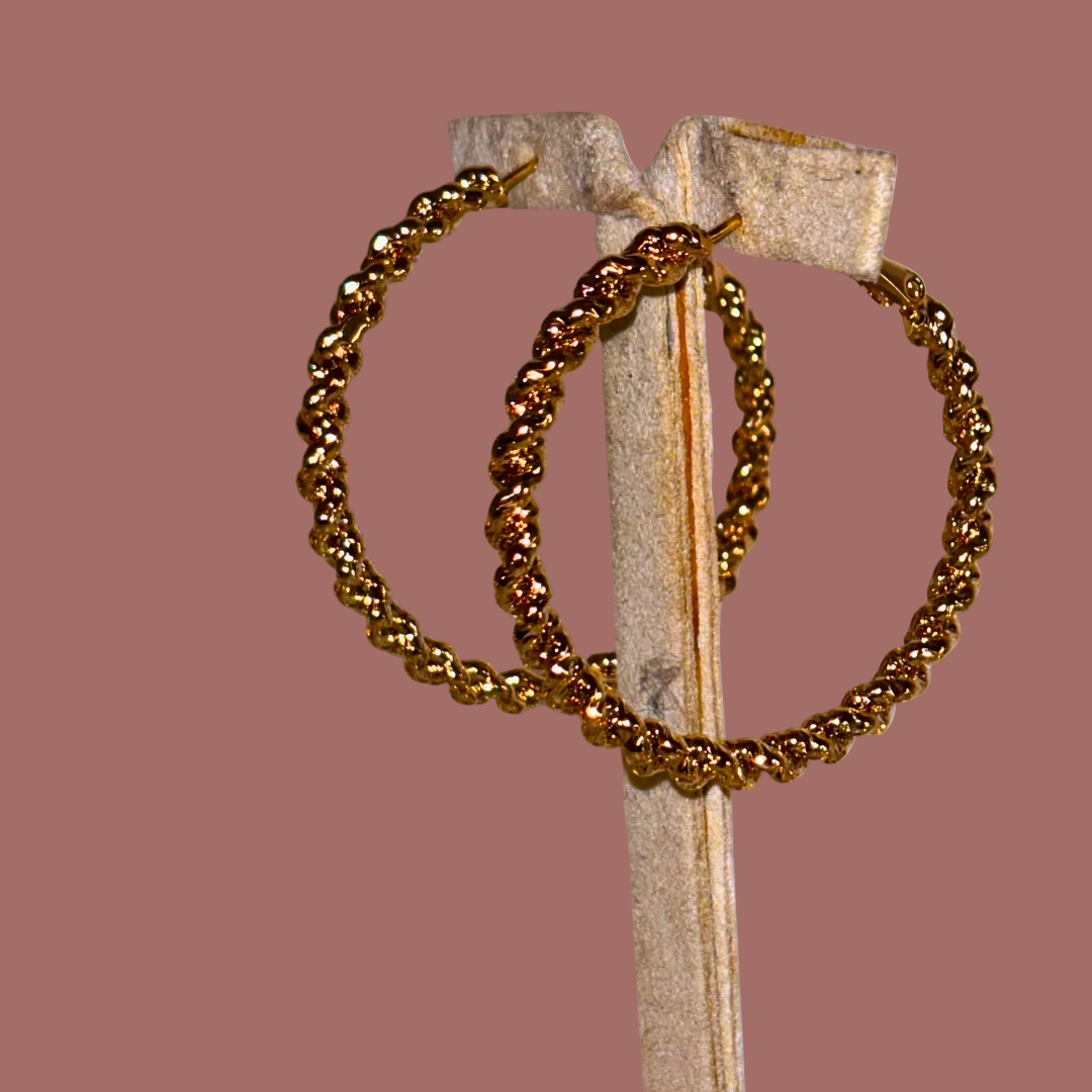 Evershine - Twisted Hoop Earrings