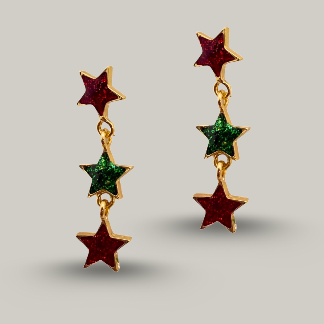 Audrey's - Star Stud Dangle Earrings