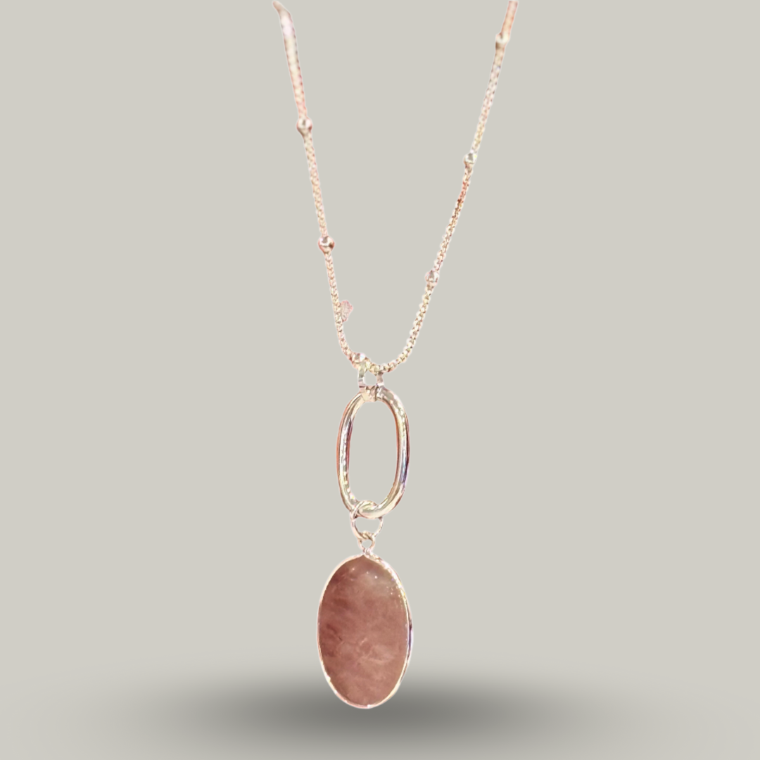 Merx - Oval Pendant Necklace