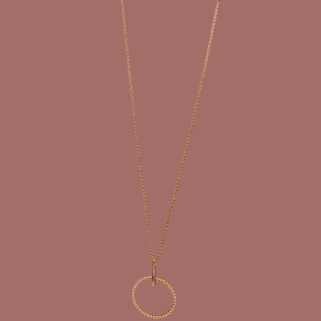 Merx - Gold Chain With Round Pendant