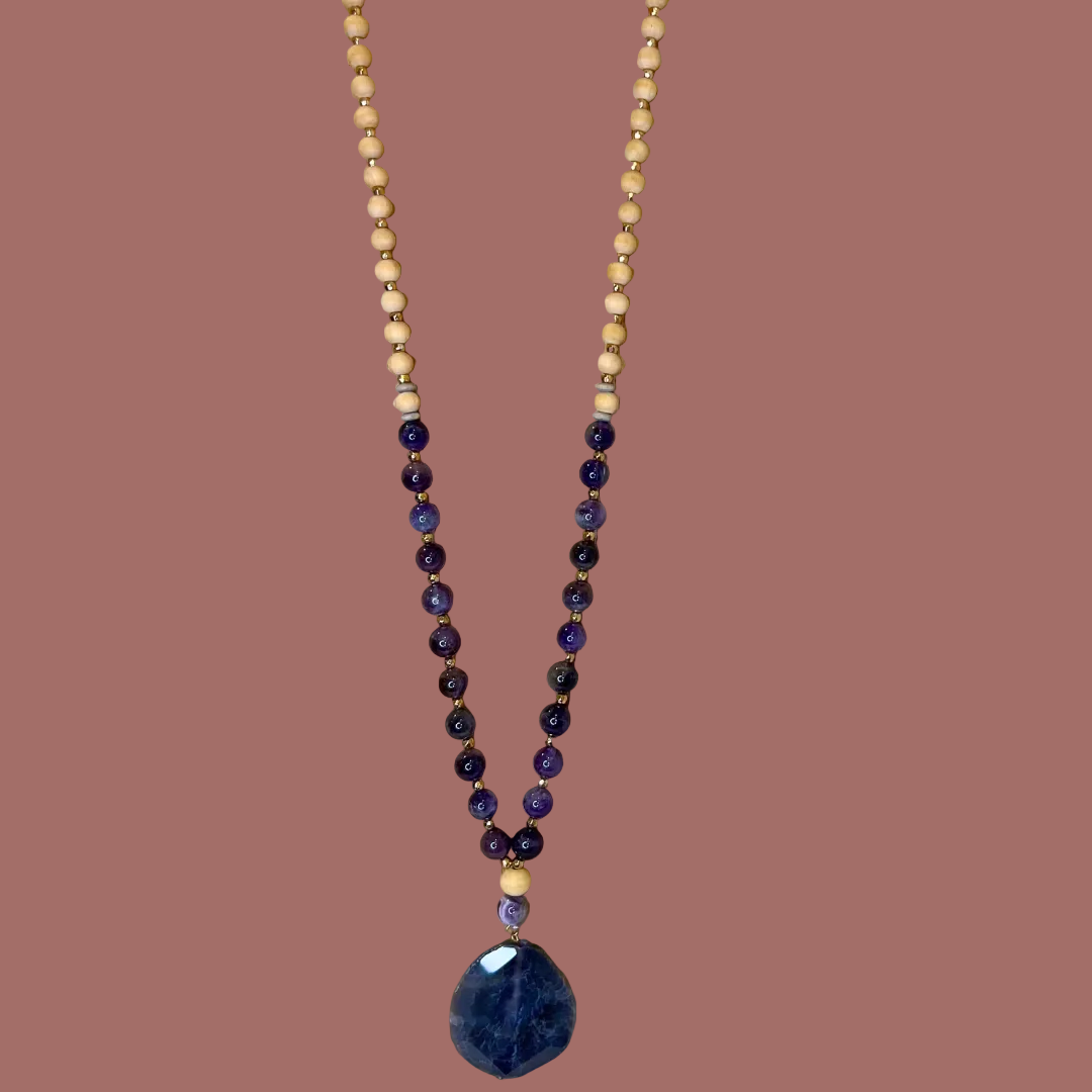 Merx - Wooden and Beaded Necklace