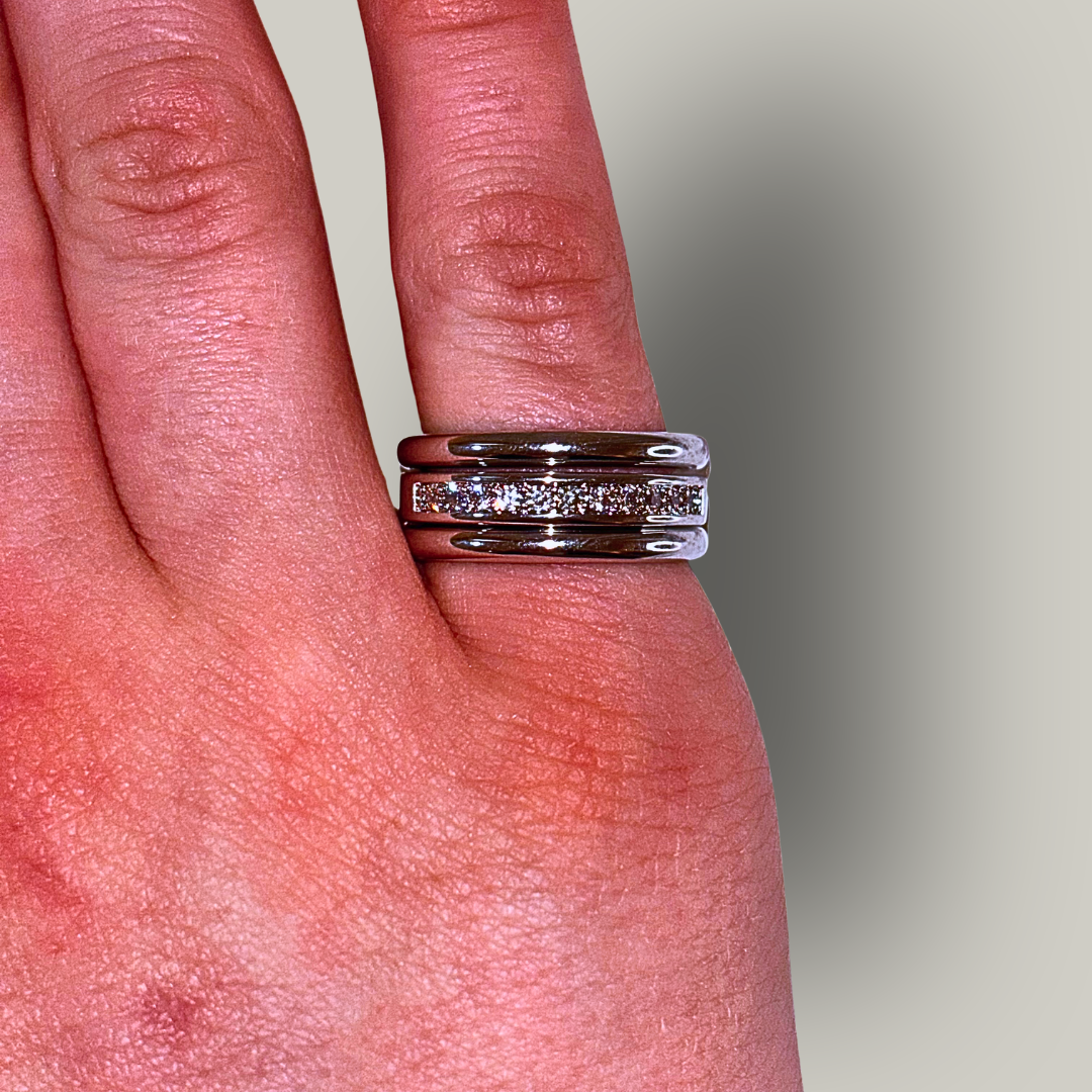 Evershine - Studded Diamond Banded Ring