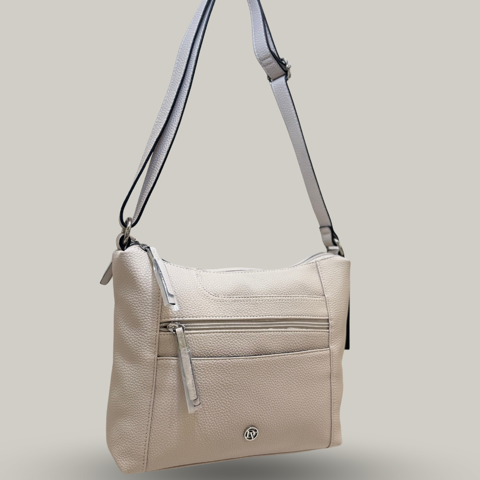 La Diva - Cross-Body Handbag With Double Top Zip Closure