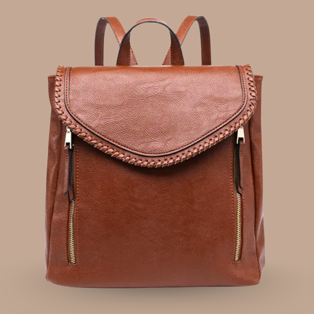 Current - Braided Vegan Leather Backpack