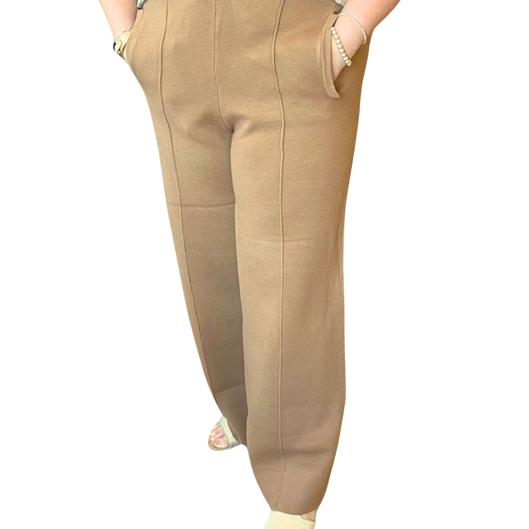 Angela Mara - Pull-On Front Seam Pant