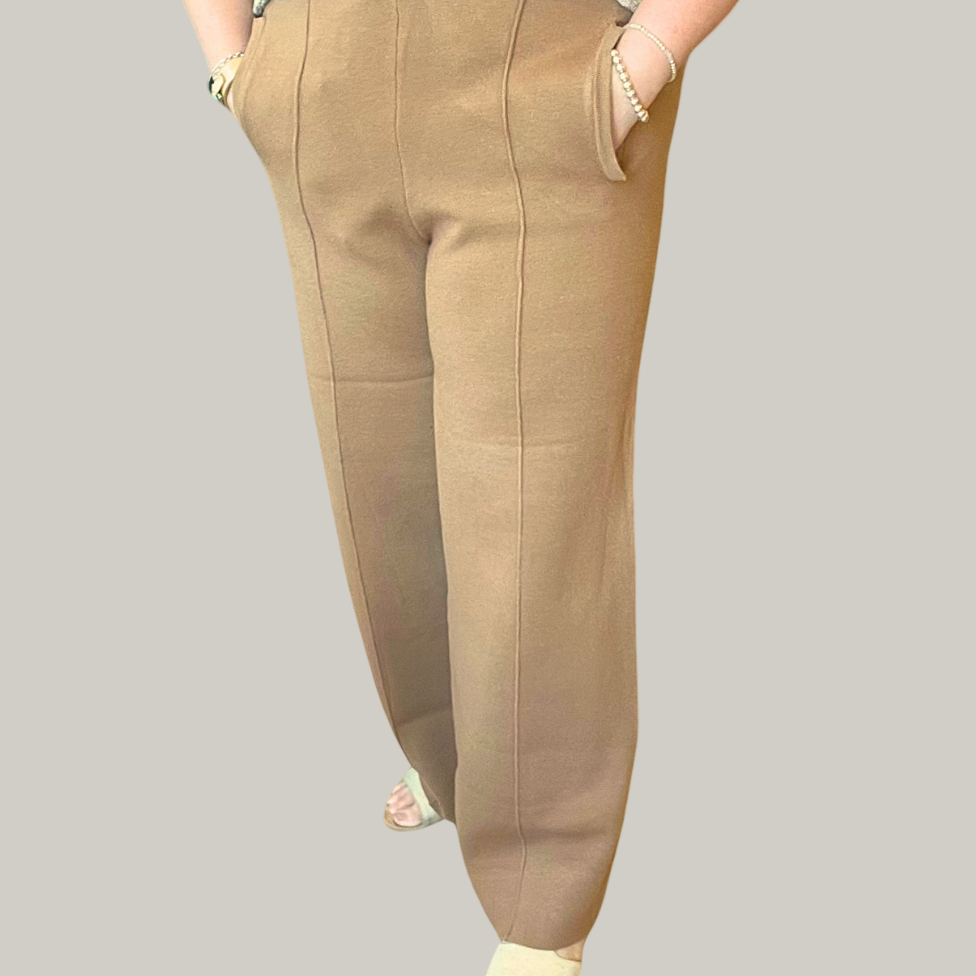 Angela Mara - Pull-On Front Seam Pant