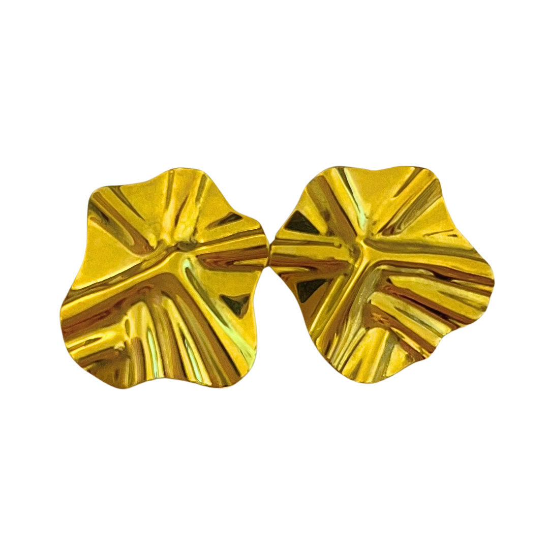 Audreys - Flat Gold Earrings