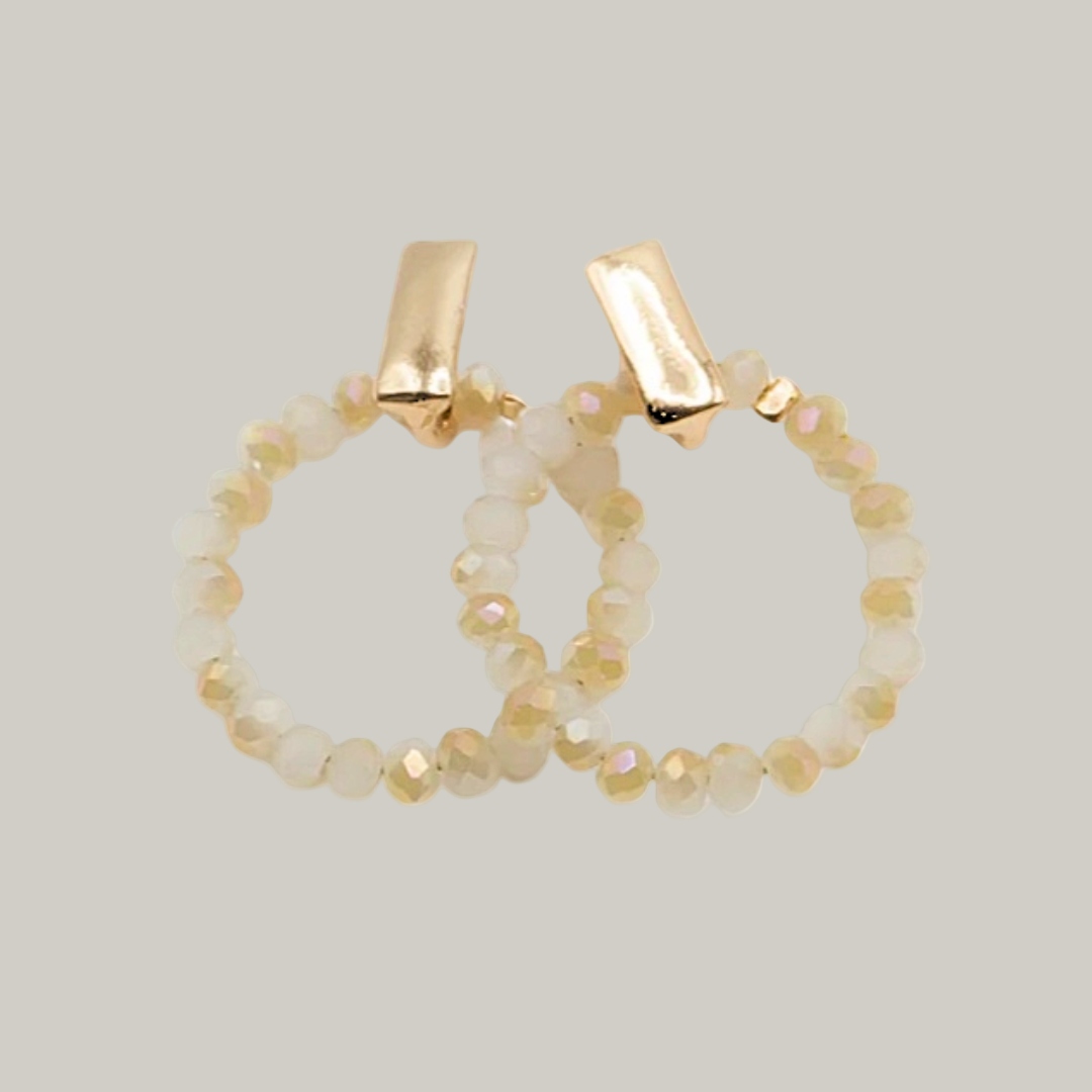 Audreys - Glass Bead Hoops