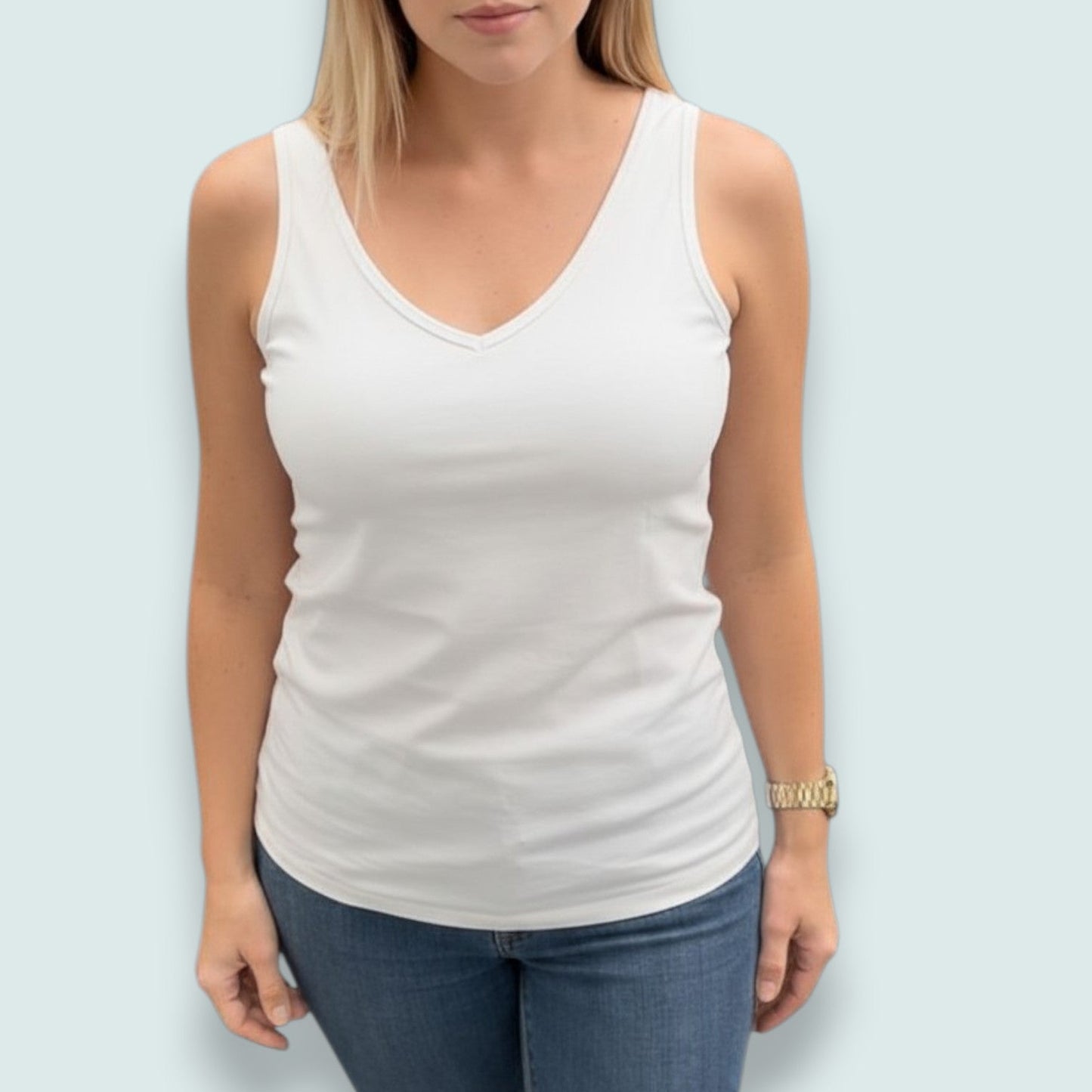 Carreli - Soft Contour V-Neck Tank