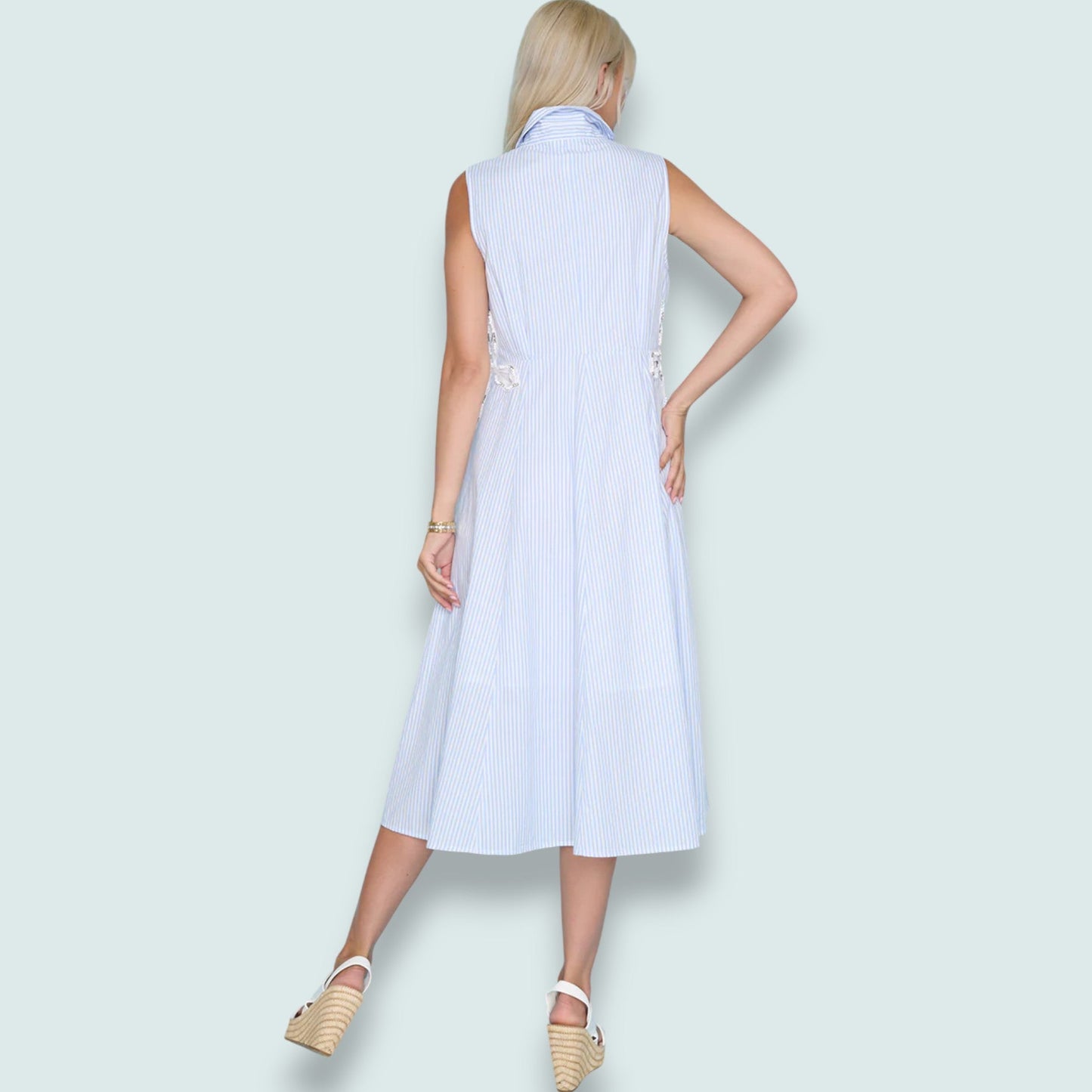 Picadilly - Sleeveless Floral Embellished Dress