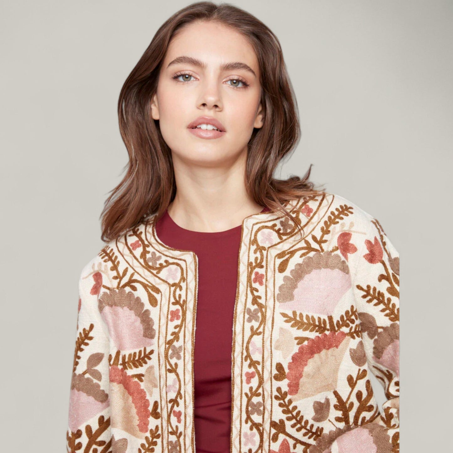 Charlie B - Edge to Edge Embroidered Jacket