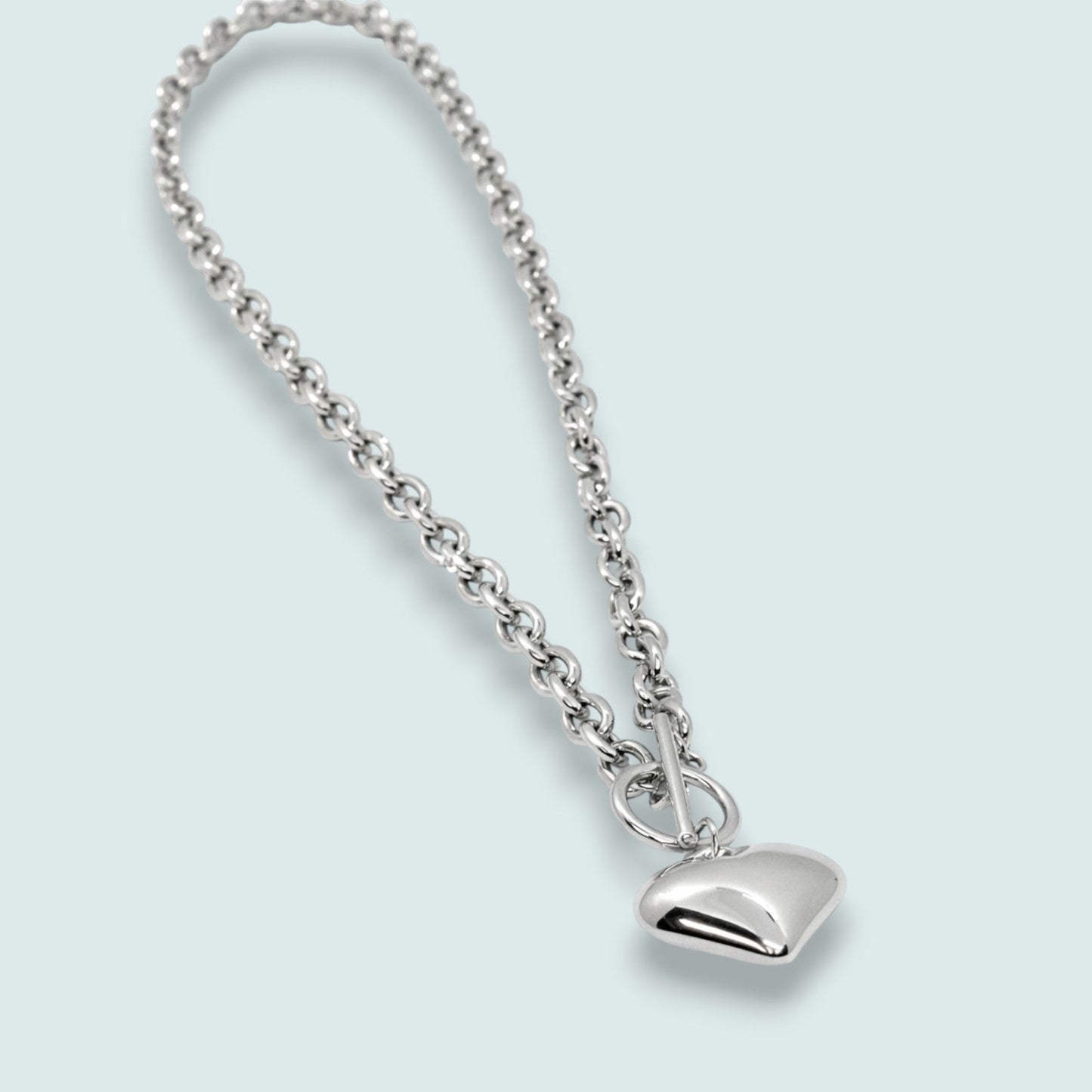 Audrey's - Modern Romance Heart Toggle Necklace