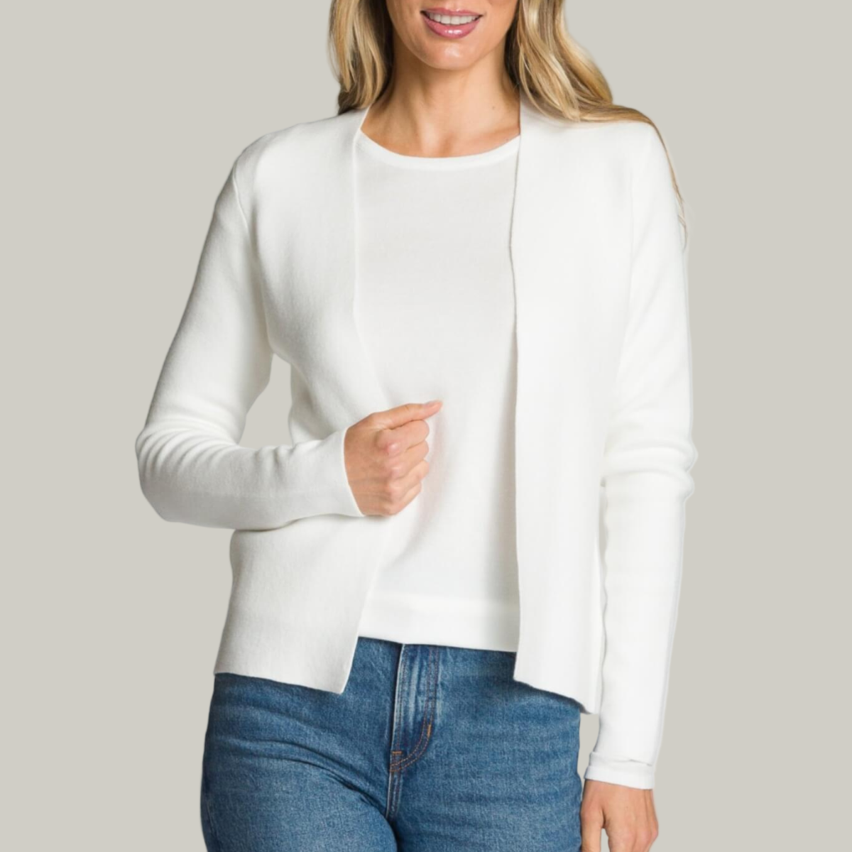 DKR - Double Knit Open Cardigan