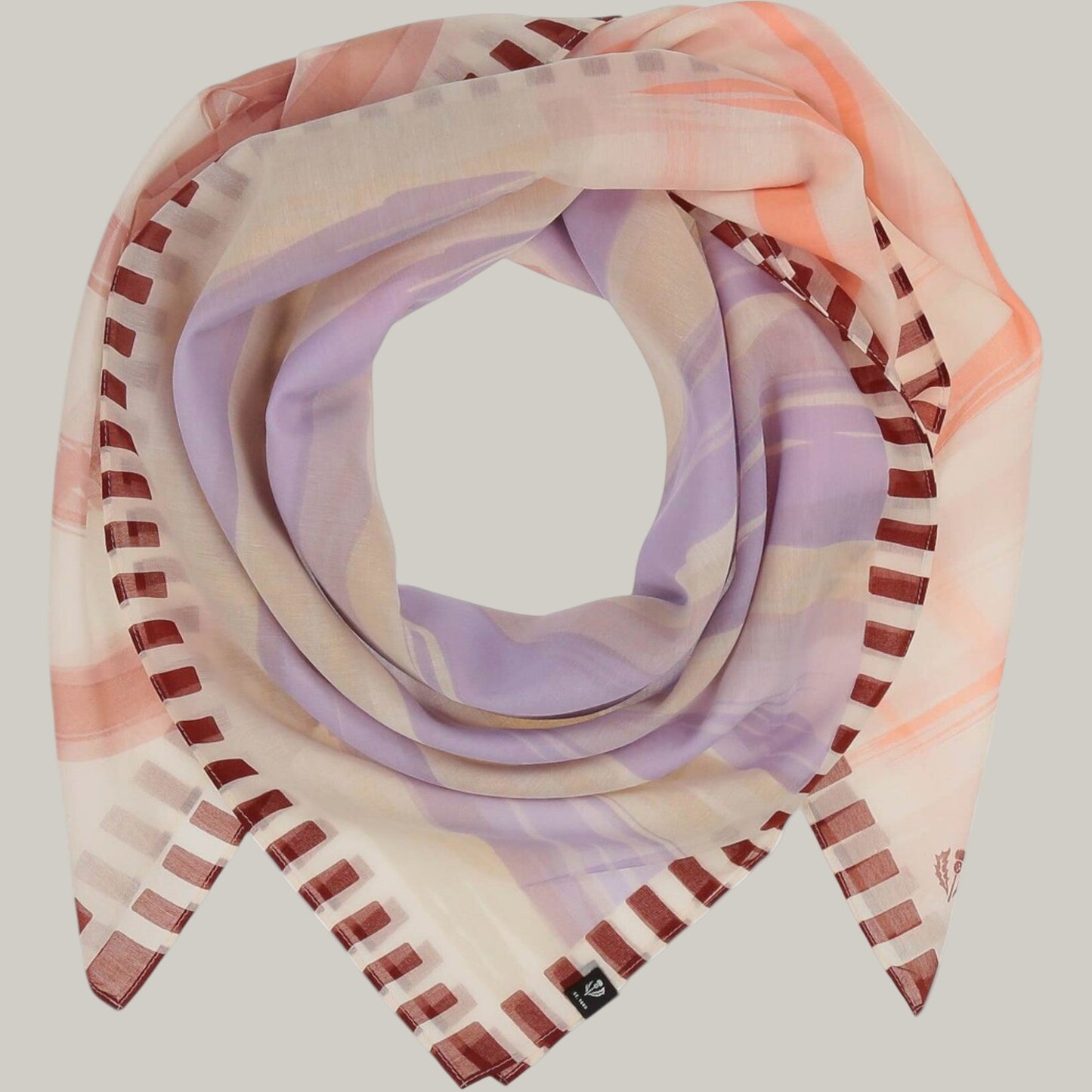 Fraas - Lined/Heart Silk Square Scarf
