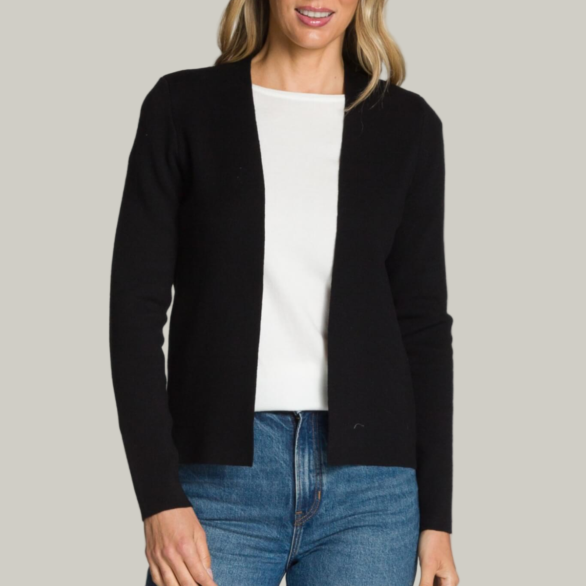 DKR - Double Knit Open Cardigan