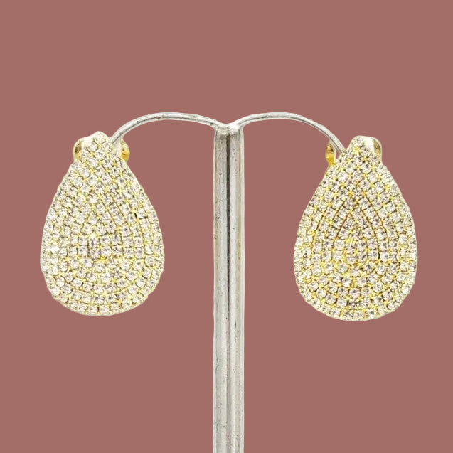 Evershine - Sparkle Petal Clip-On Earrings