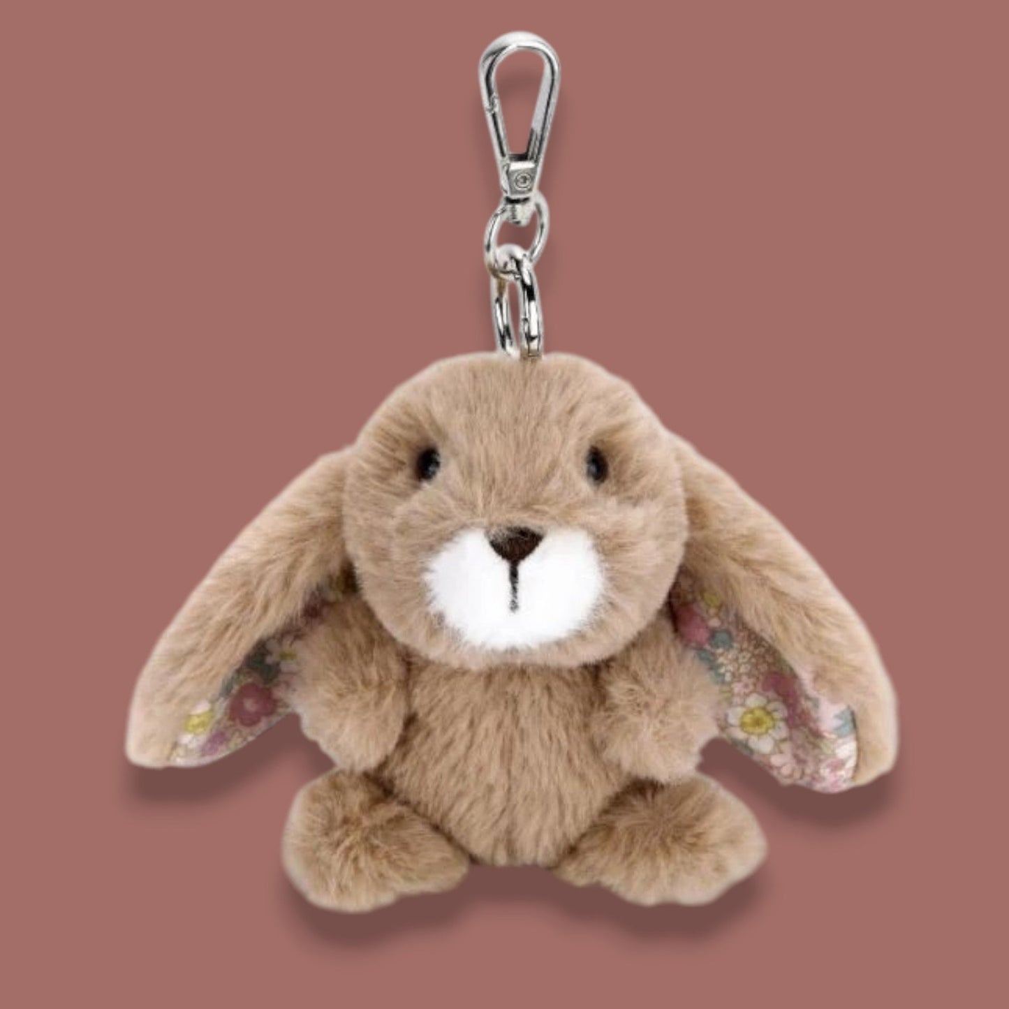 McHugs - Floral Bunny Plush Bag Charm